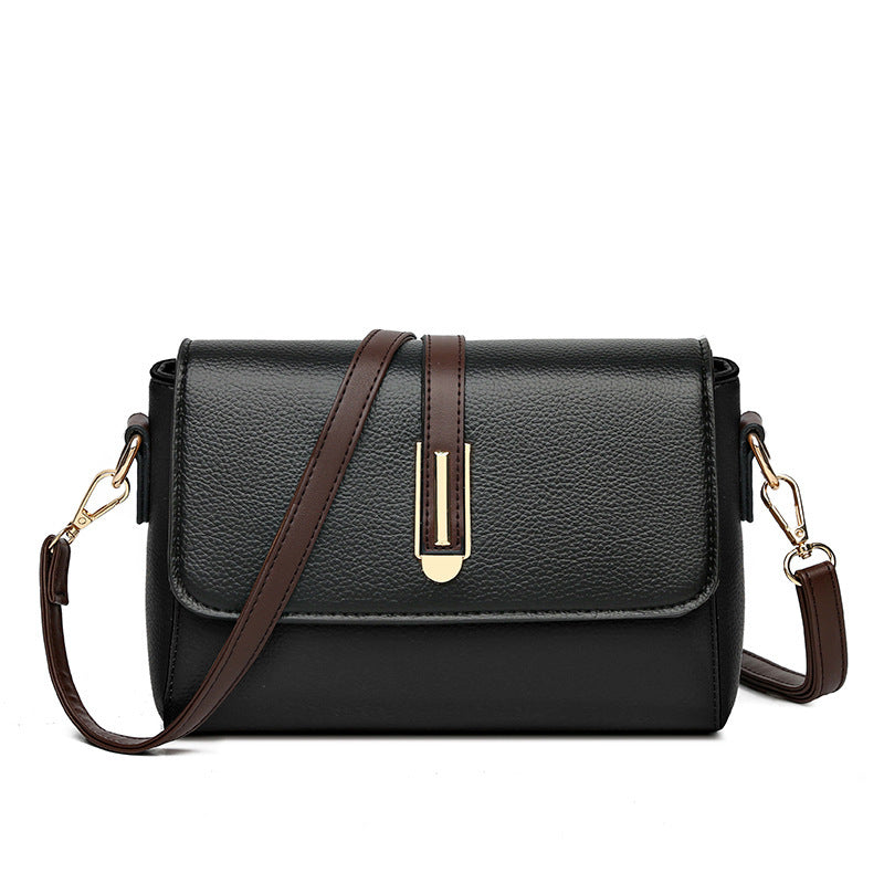 Women's Shoulder Bag with Contrasting Adjustable Strap