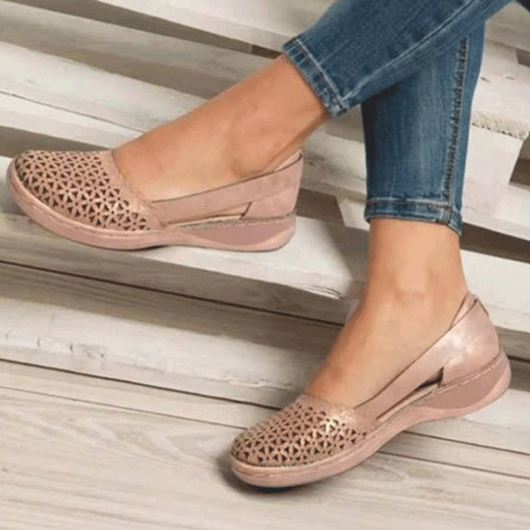 Women’s Solid Colour Flat Slip-On Shoes