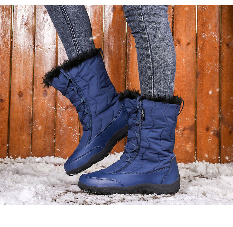 Women’s Plush Mid-Calf Snow Boots in 5 Colors - Wazzi's Wear