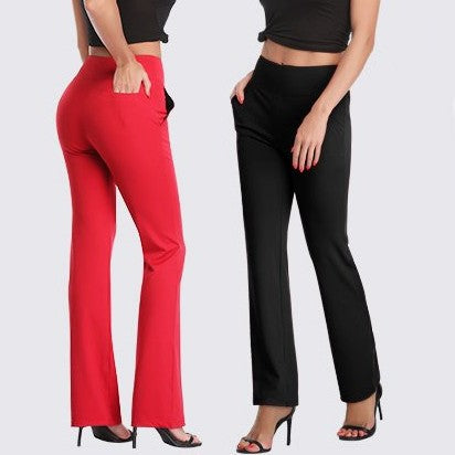 Women's Slim Fit Pants with Pockets