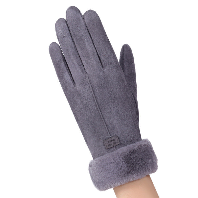 Women's Fleece-Lined Touch Screen Gloves