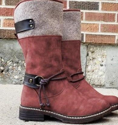Women’s Suede Mid-Calf Snow Boots in 5 Colors - Wazzi's Wear