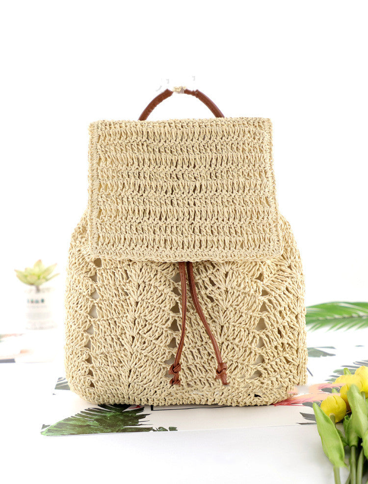 Women’s Woven Drawstring Bucket Bag in 3 Colors - Wazzi's Wear