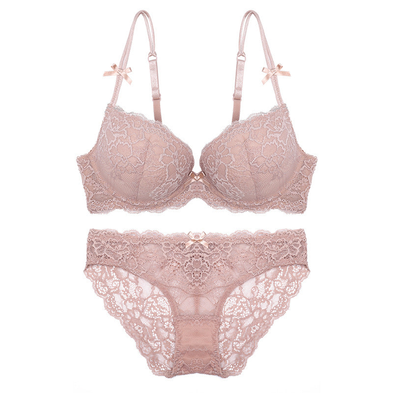 Women’s Lace Bra and Panty Set in 3 Colors - Wazzi's Wear