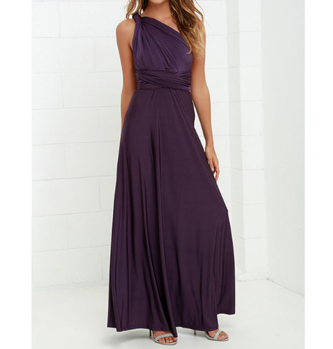 Women’s Sleeveless V-Neck Maxi Dress with Open Back in 21 Colors S-XL - Wazzi's Wear