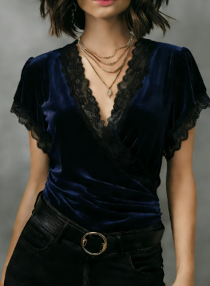 Polyester Women's Short Sleeved Shirt