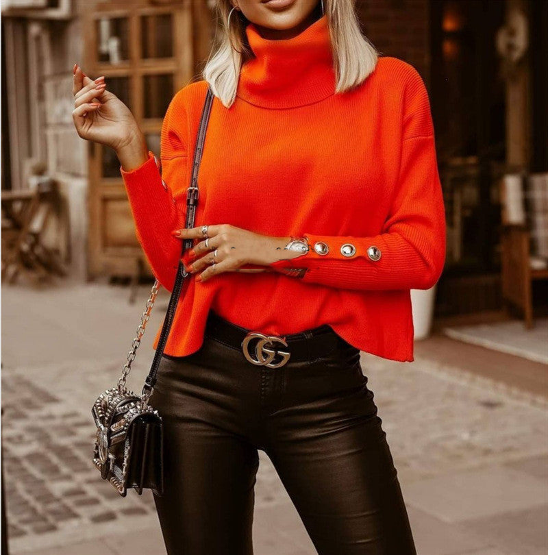 Women’s Solid Colour Turtleneck Sweater