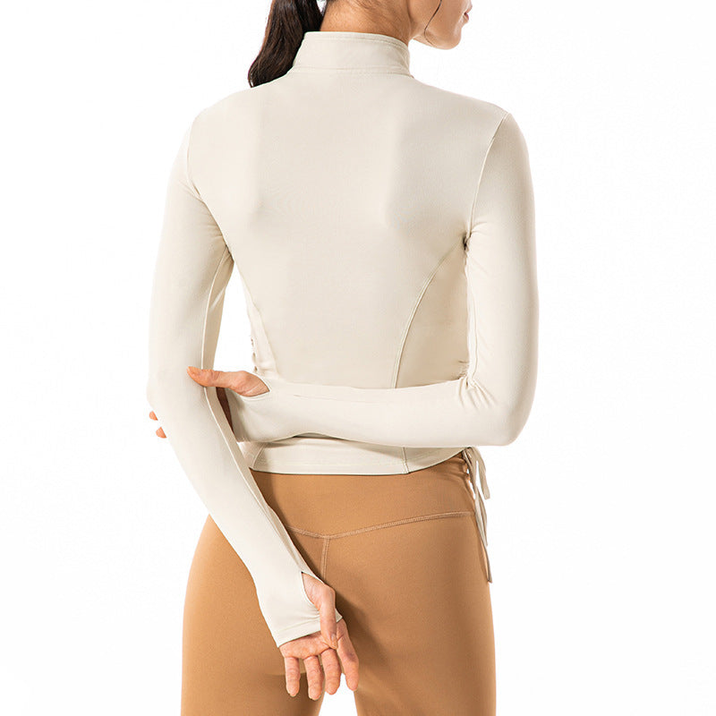 Women’s Yoga Jacket with Adjustable Waist