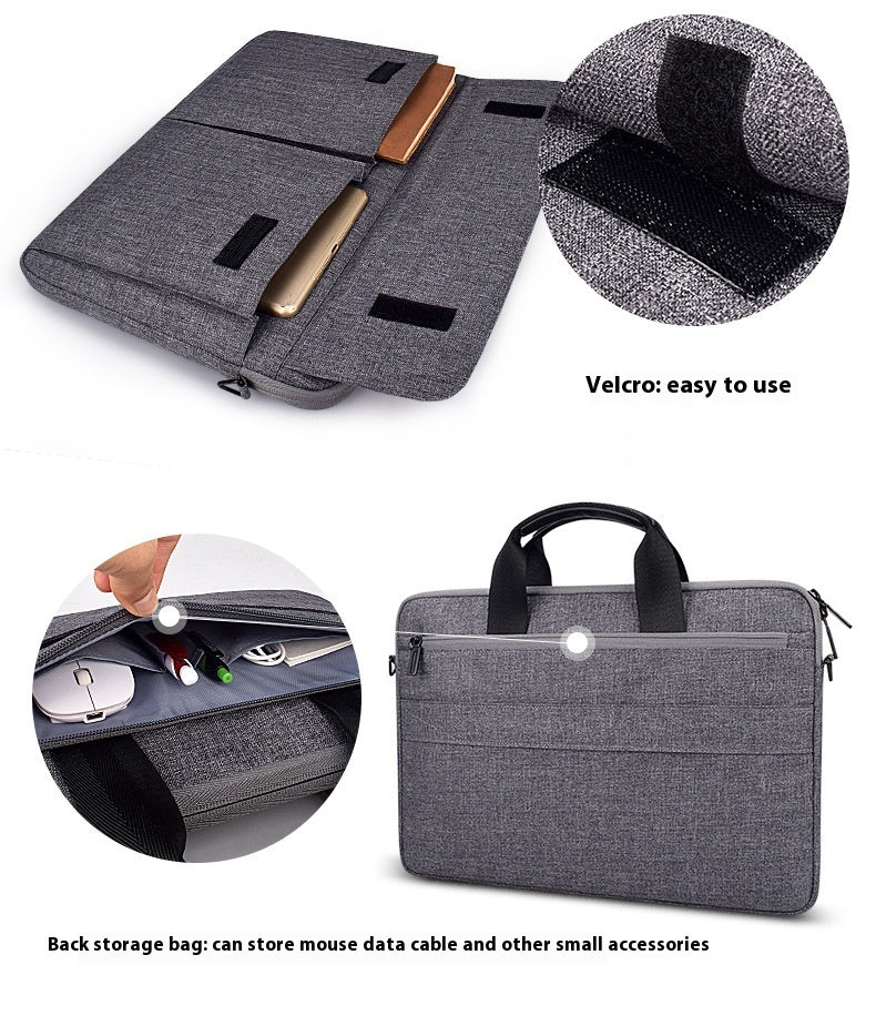 Multi-Compartment Men’s Briefcase Laptop Bag