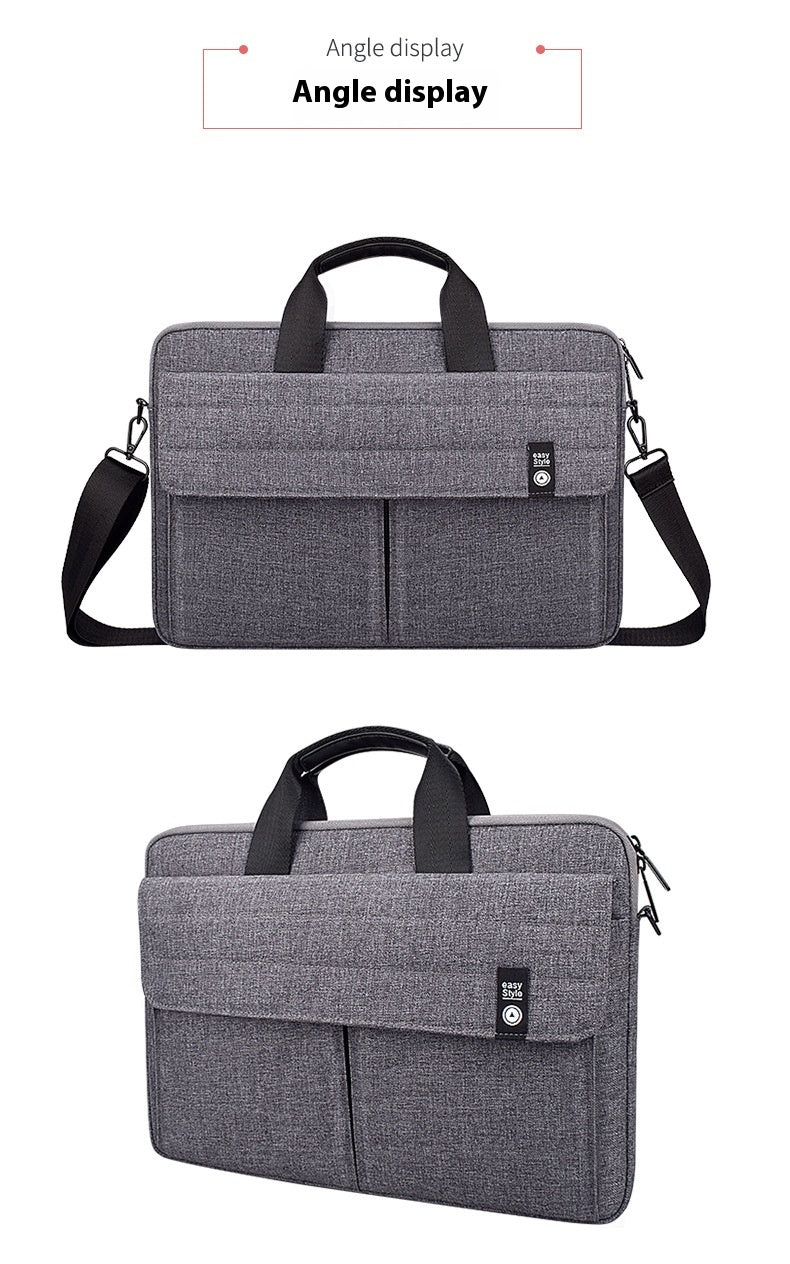 Multi-Compartment Men’s Briefcase Laptop Bag