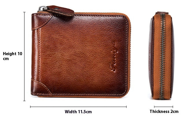 Men’s Cowhide Leather Wallet