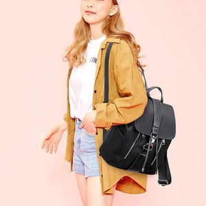 Black Designer Adjustable Backpack - Wazzi's Wear