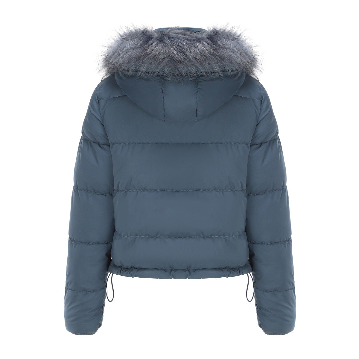 Women’s Bubble Jacket with Detachable Hood and Pockets