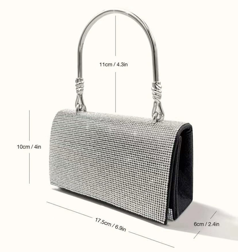 Elegant Sparkly Diamond Evening Bag Handbag