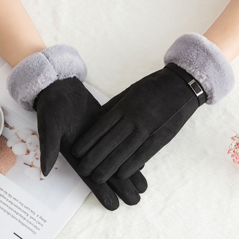 Women's Fleece-Lined Touch Screen Gloves