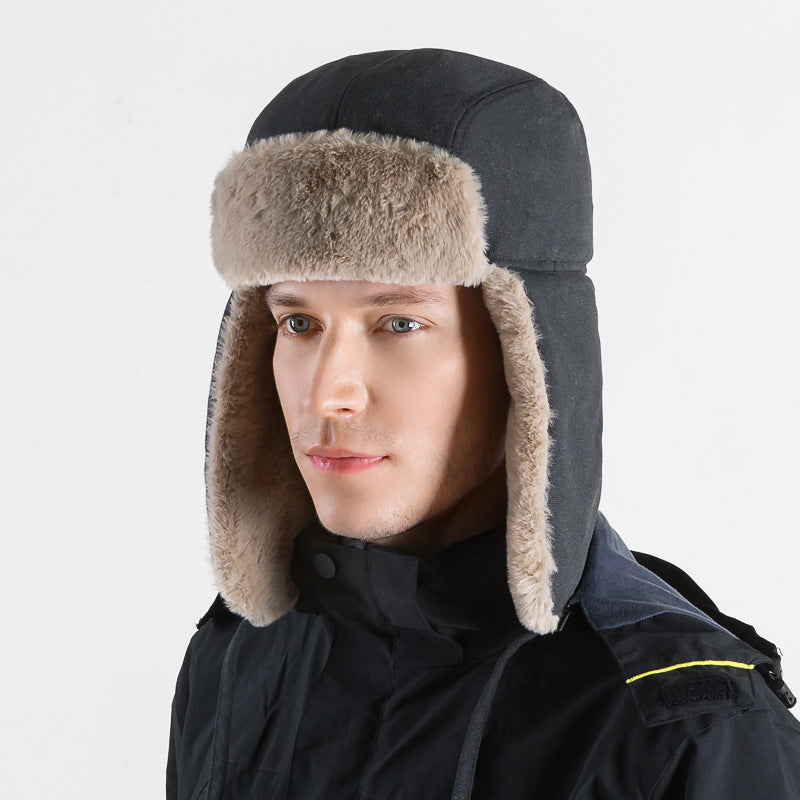 Unisex Fleece-Lined Ear Flap Hat