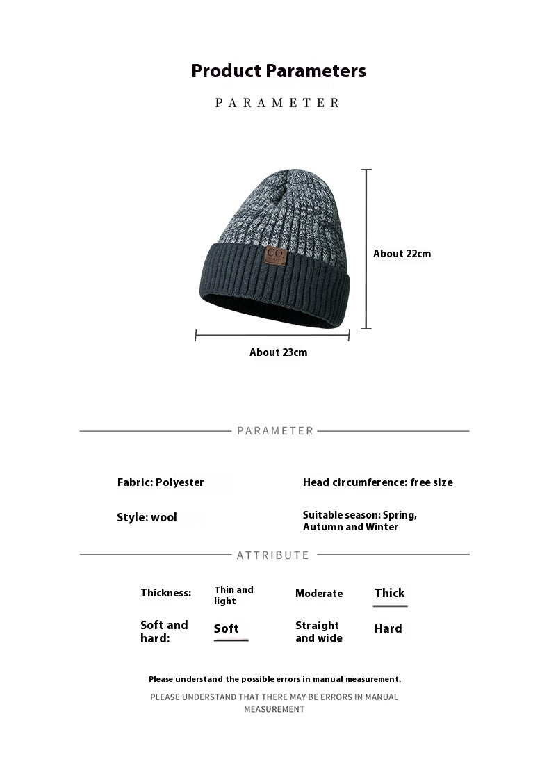 Woolen Fleece-Lined Toque