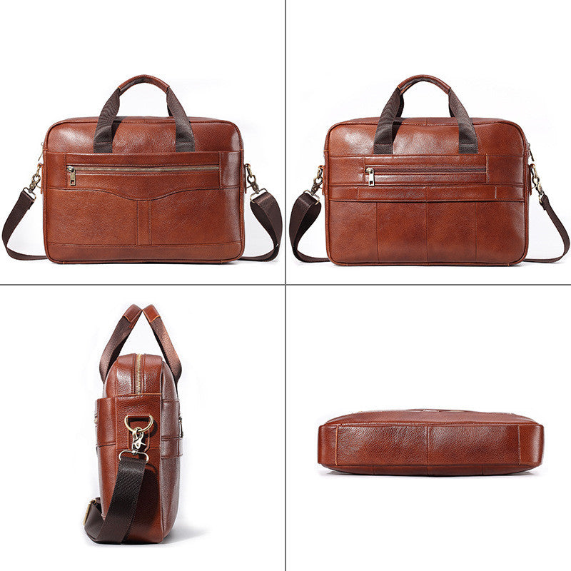 Men’s Leather Crossbody Bag Briefcase