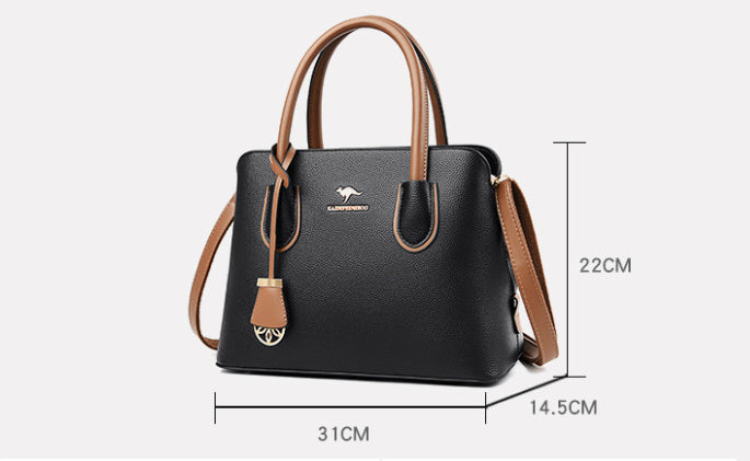 Large Capacity Handbag with Shoulder Strap