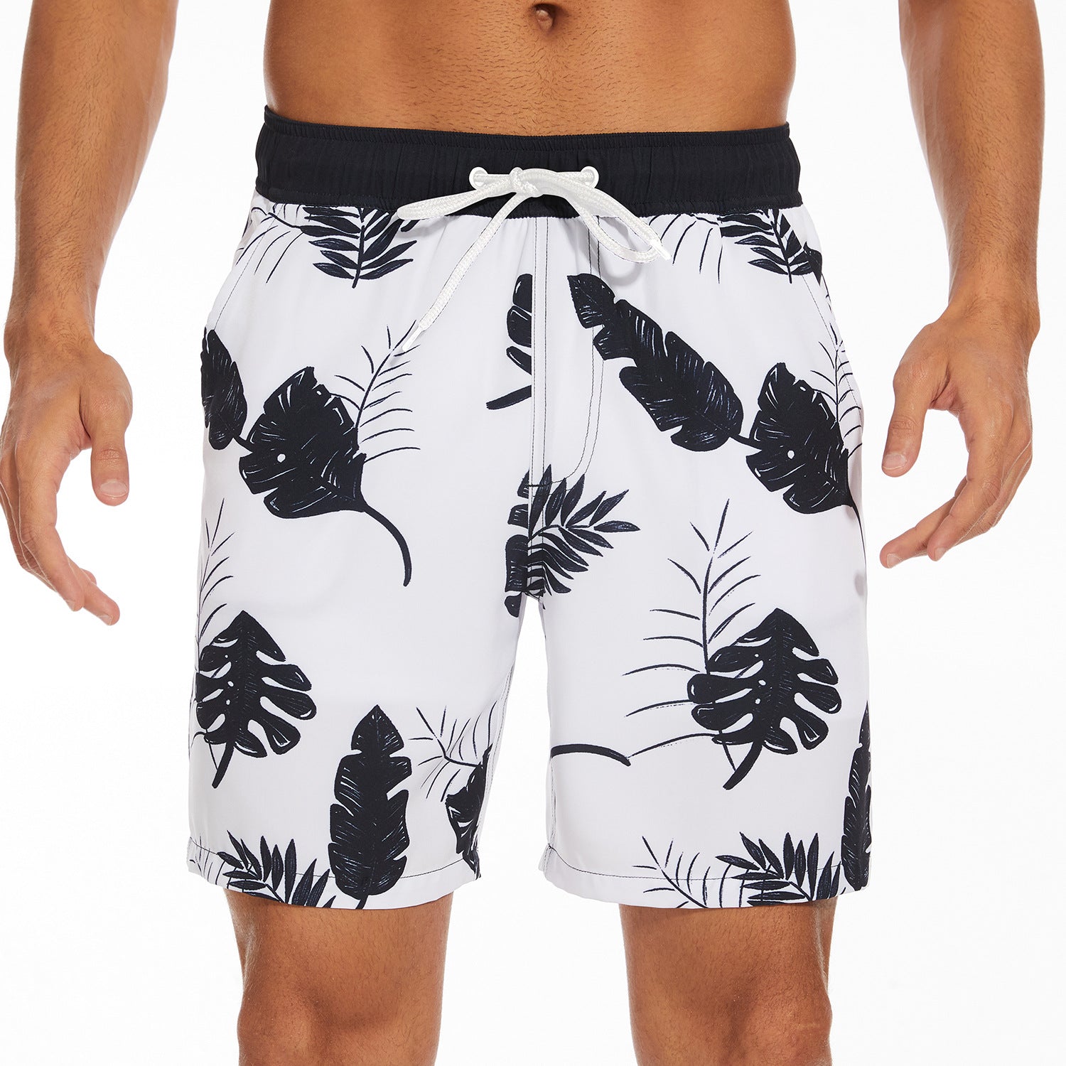 Men's Swim Shorts with Pockets and Drawstring in 11 Colors S-3XL