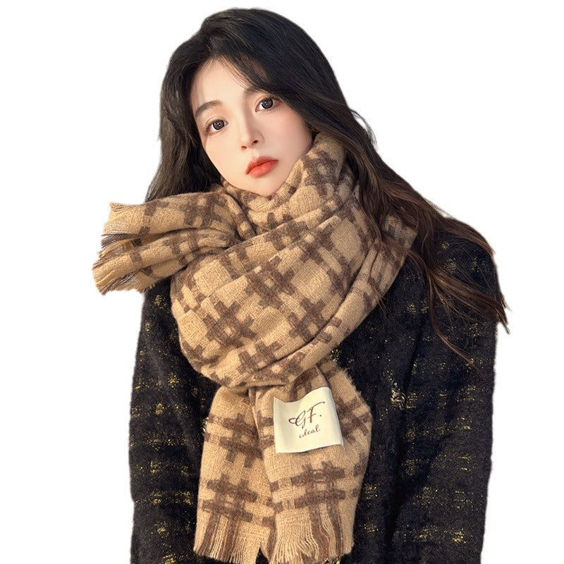 Women’s Warm Plaid Winter Scarf in 5 Colors - Wazzi's Wear