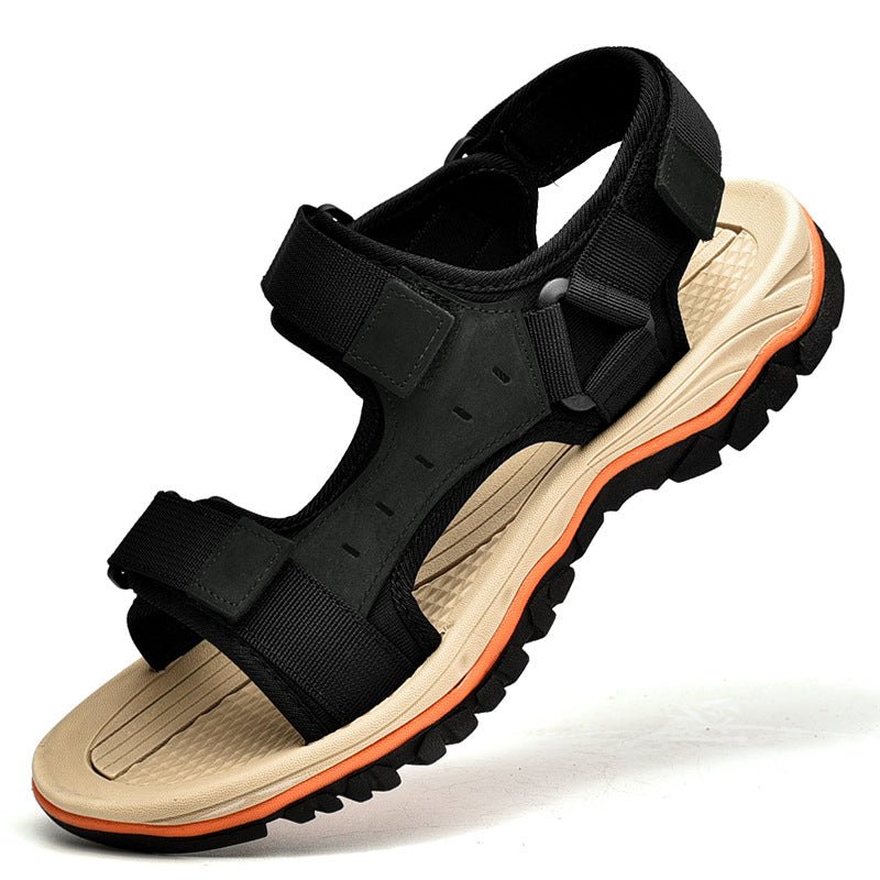 Sandalias Casuales de Piel Antideslizante para Hombre en 3 Colores