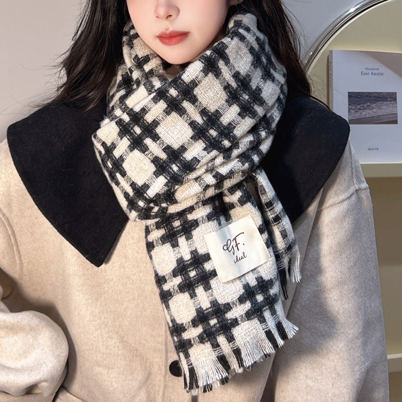 Women’s Warm Plaid Winter Scarf in 5 Colors - Wazzi's Wear