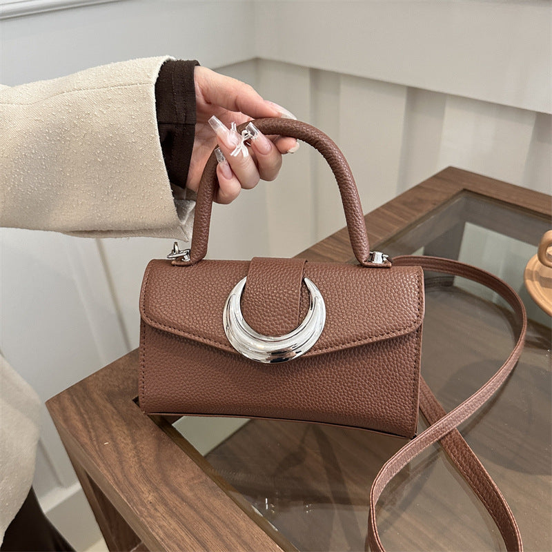 Women's Solid Color Crossbody Hand Bag