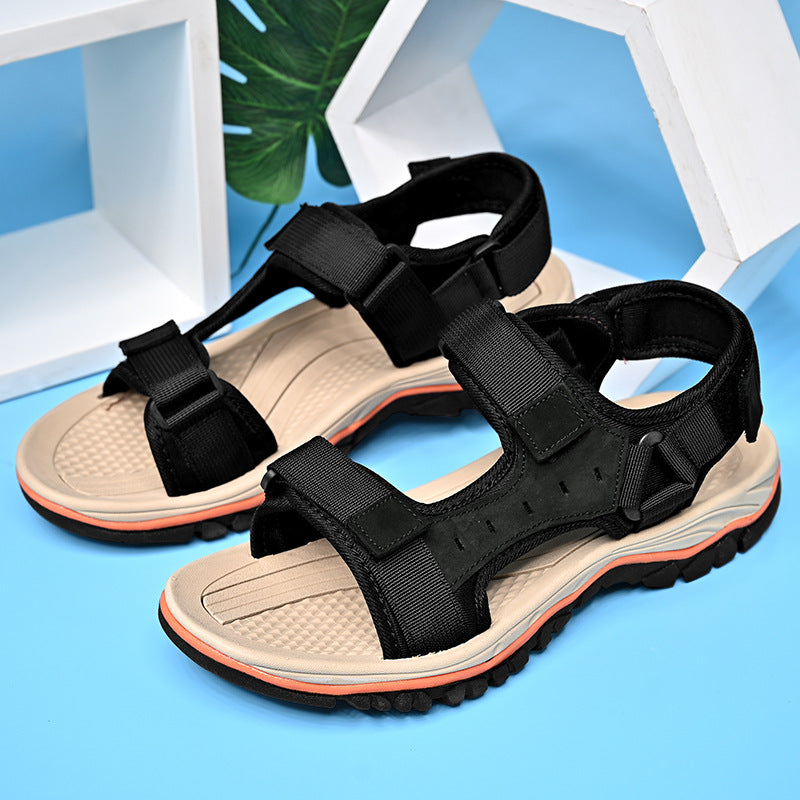 Men's Non-Slip Leather Casual Sandals in 3 Colors