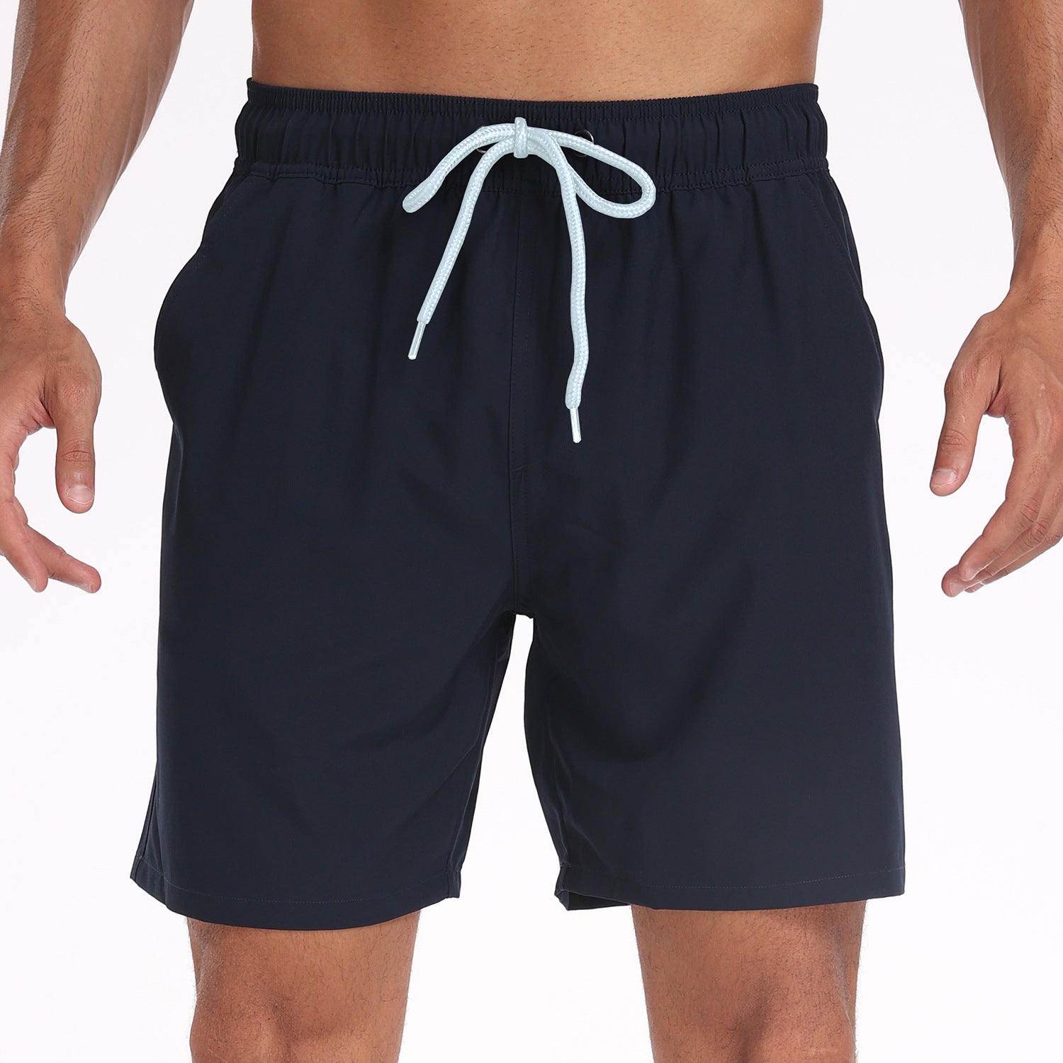 Men's Swim Shorts with Pockets and Drawstring in 11 Colors S-3XL