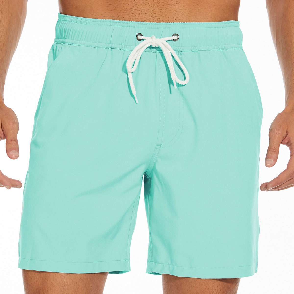 Men's Swim Shorts with Pockets and Drawstring in 11 Colors S-3XL