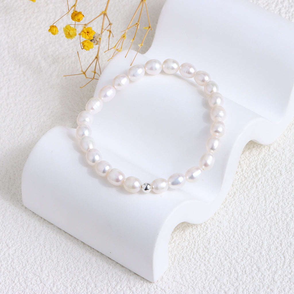 Women’s Freshwater Pearl 14K Gold Bracelet - Wazzi's Wear