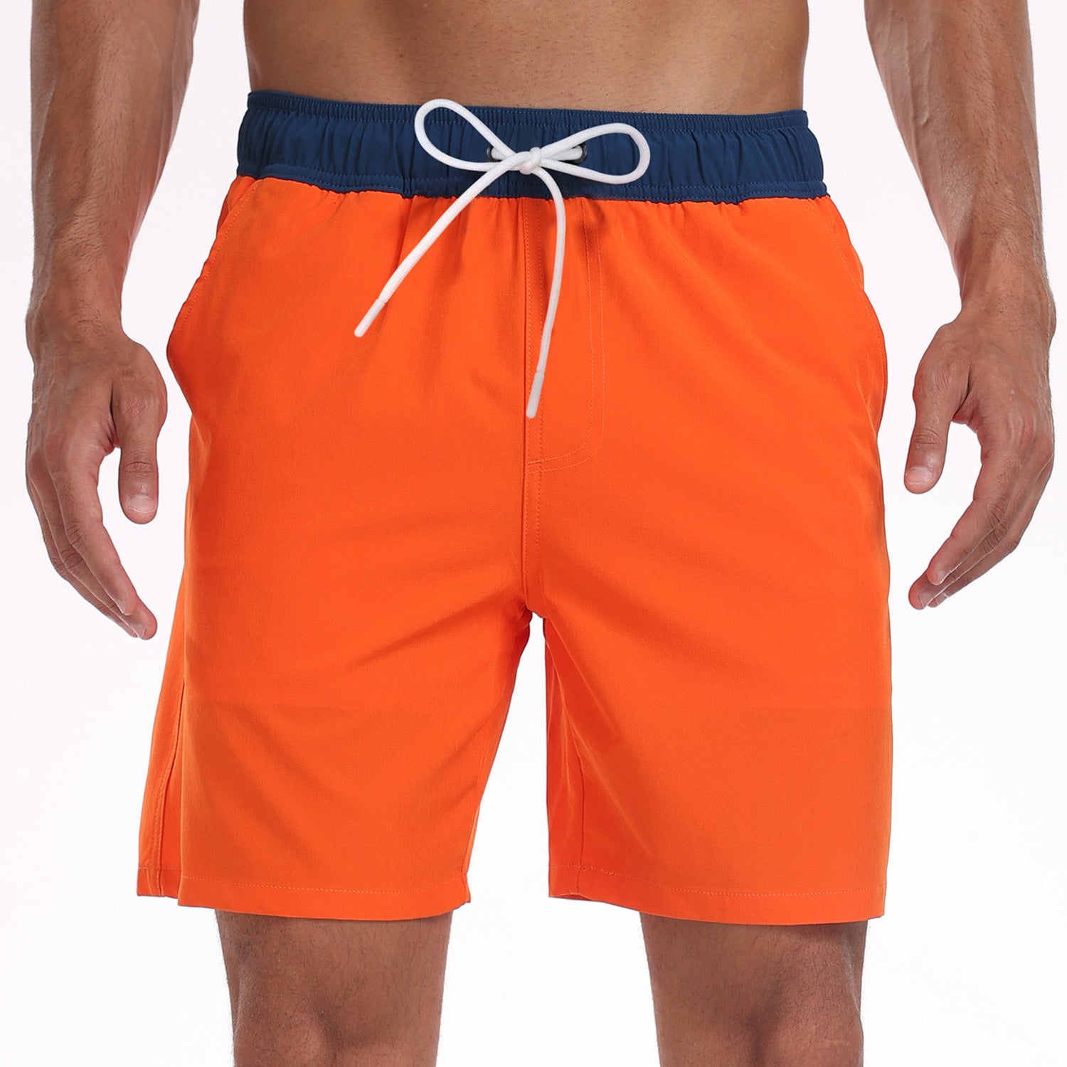 Men's Swim Shorts with Pockets and Drawstring in 11 Colors S-3XL