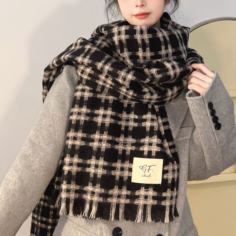 Women’s Warm Plaid Winter Scarf in 5 Colors - Wazzi's Wear