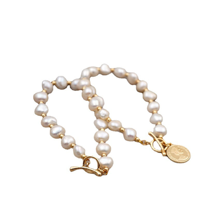 Women’s Freshwater Pearl 14K Gold Bracelet - Wazzi's Wear