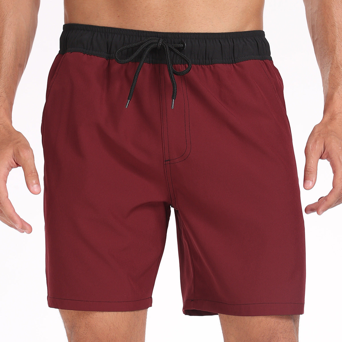 Men's Swim Shorts with Pockets and Drawstring in 11 Colors S-3XL