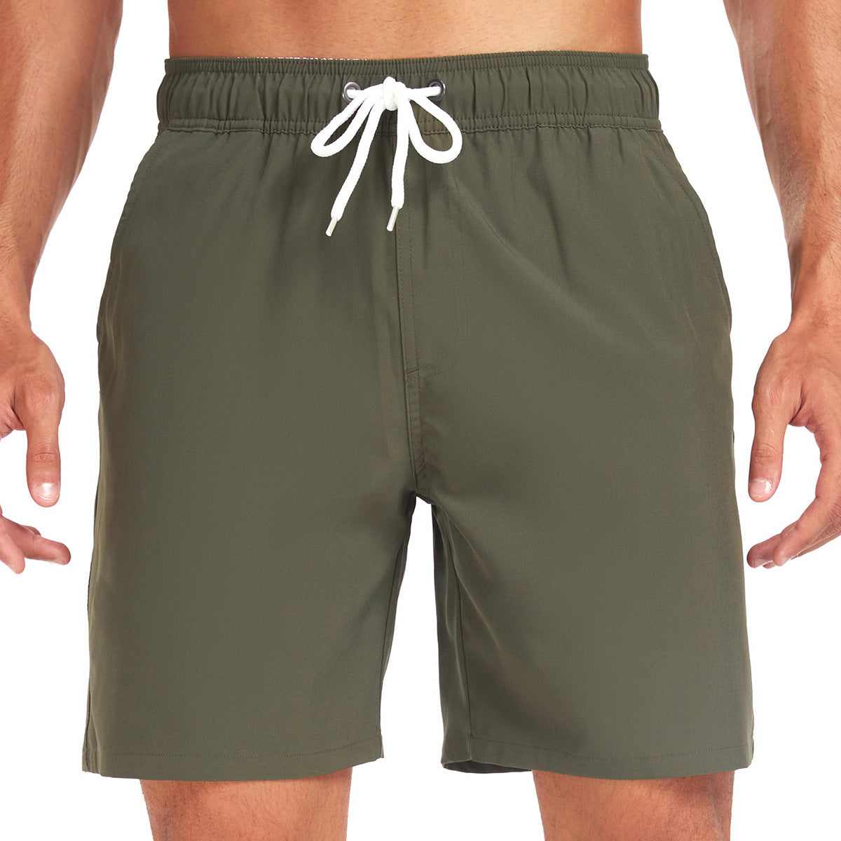 Men's Swim Shorts with Pockets and Drawstring in 11 Colors S-3XL