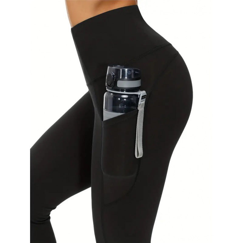 Women’s High Waist Yoga Leggings with Pockets in 3 Colors S-XL - Wazzi's Wear