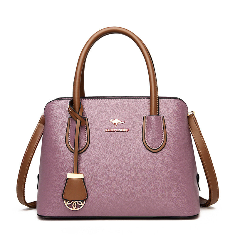 Large Capacity Handbag with Shoulder Strap