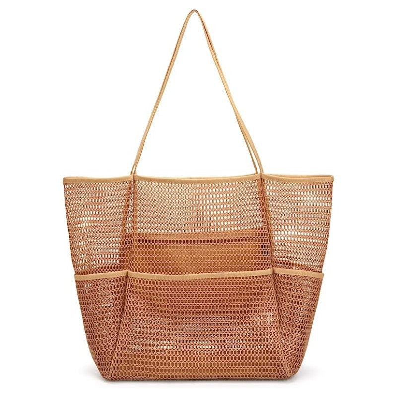 Sac à bandoulière de plage multi-poches pour femmes en 4 couleurs