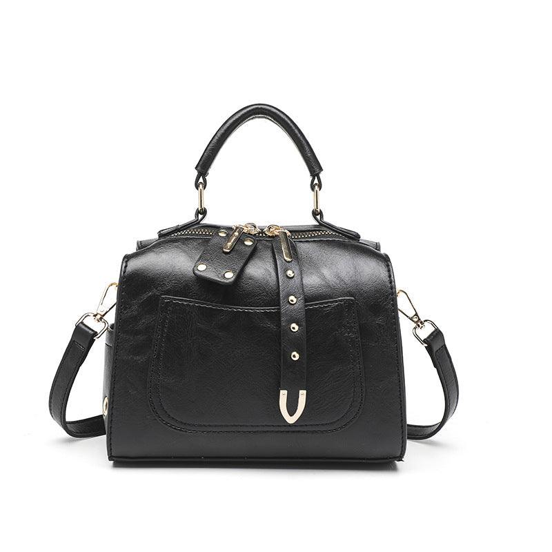 Women's Solid Color Hand Shoulder Bag