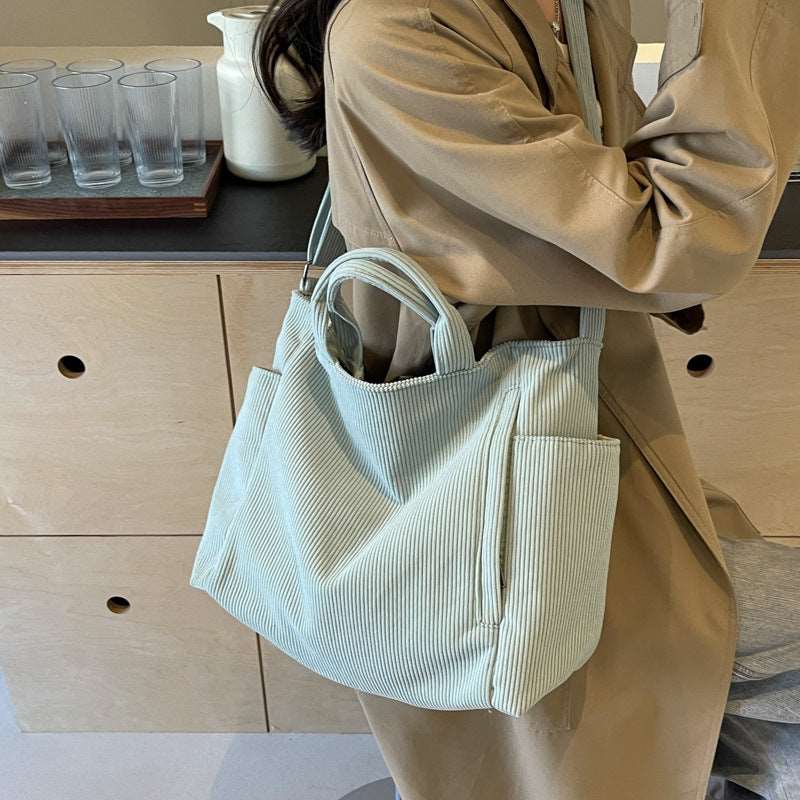 Corduroy Women's Fashion Shoulder Crossbody Bag