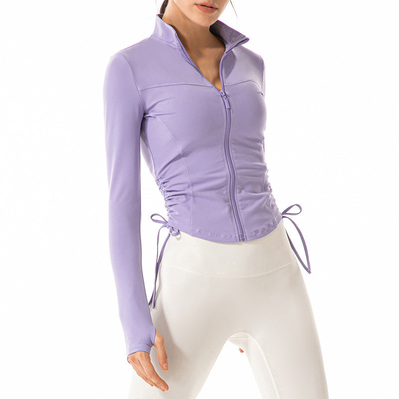 Women’s Yoga Jacket with Adjustable Waist