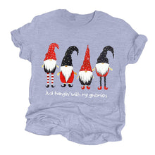 Load image into Gallery viewer, Women&#39;s Hanging With My Gnomies Short Sleeve Top in 15 Colors XS-4XL - Wazzi&#39;s Wear