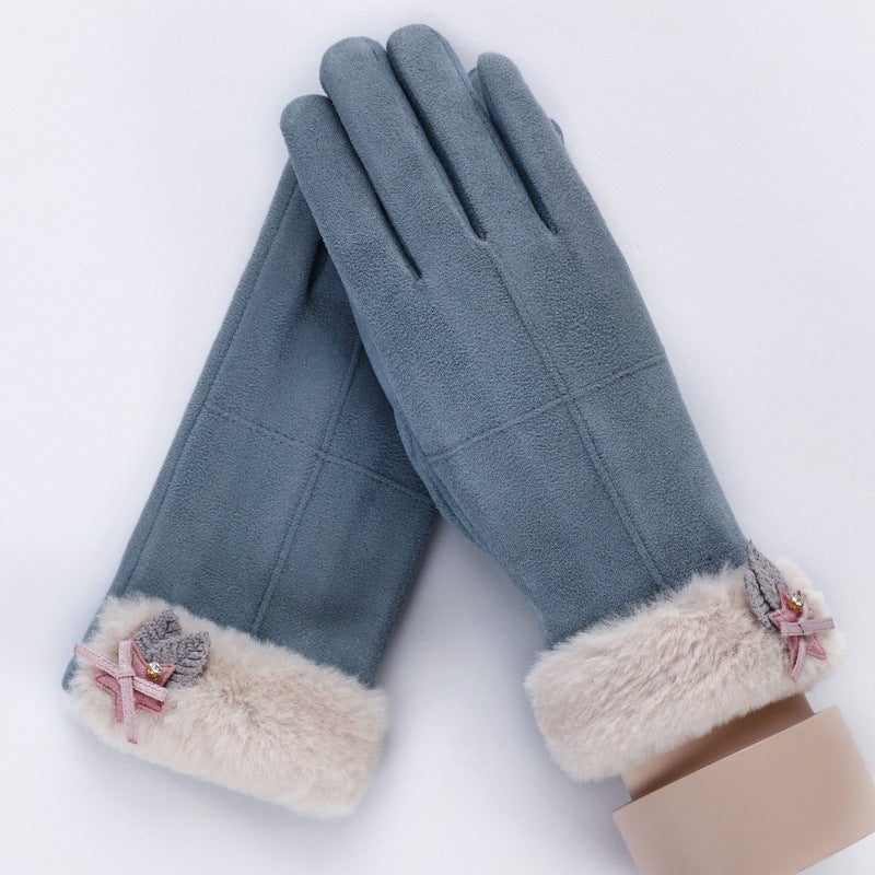 Women's Fleece-Lined Touch Screen Gloves