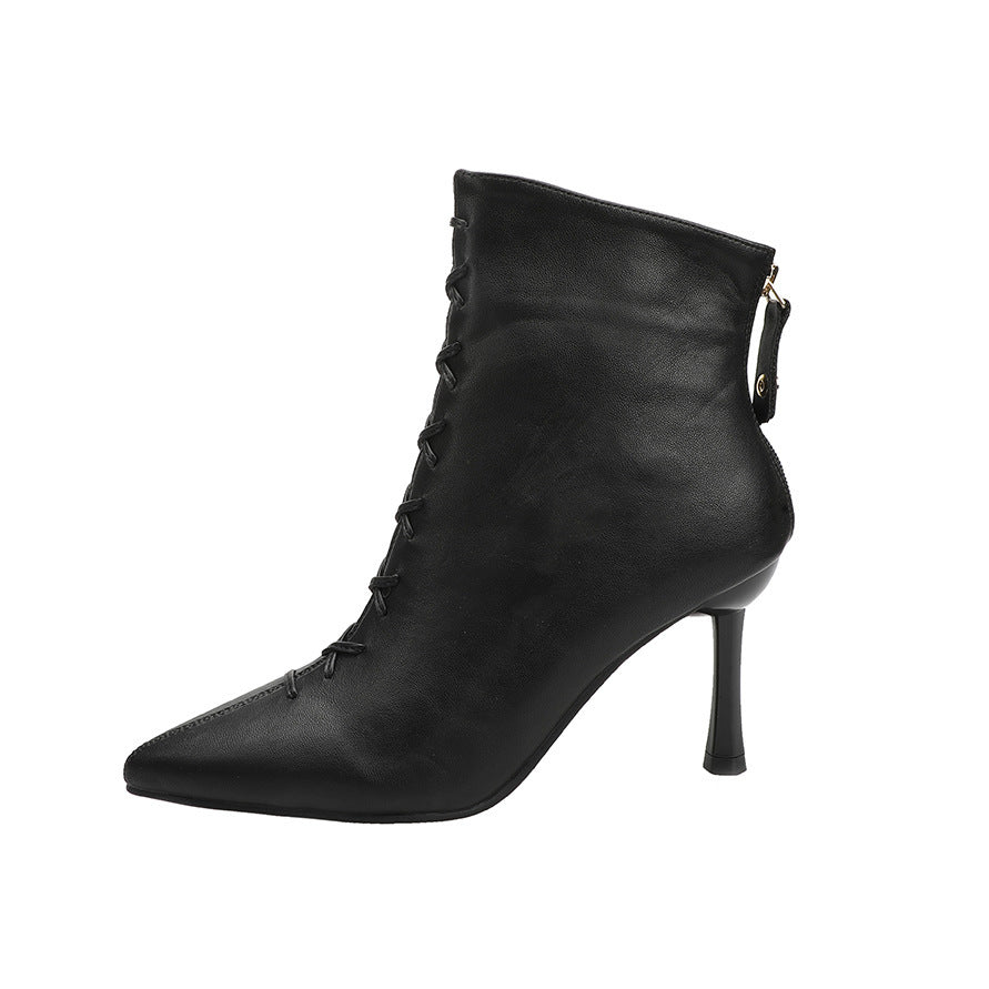 Women’s Stiletto Heel Pointed Toe Ankle Boots