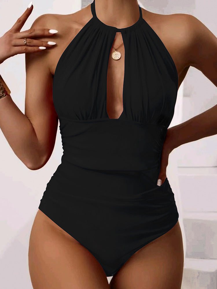 Halter Neck One Piece Swimsuit