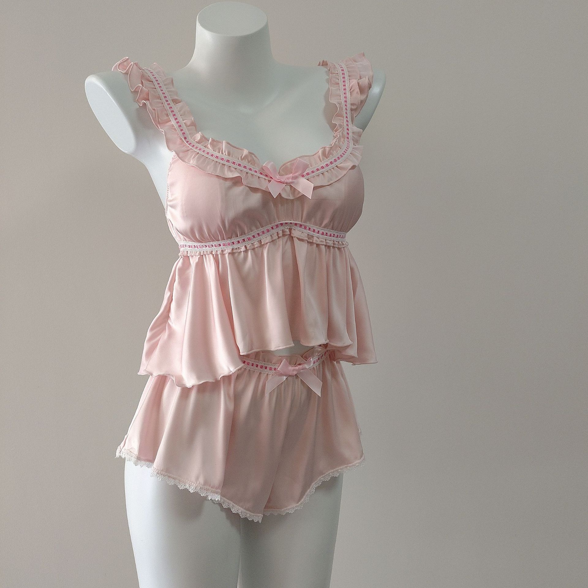 Silk Backless Camisole Nightgown