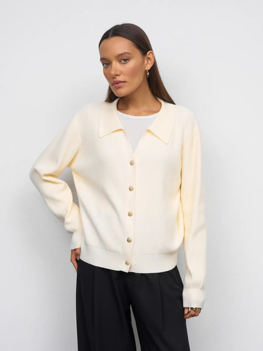 Women's V-neck Casual Fashionable Knitted Cardigan