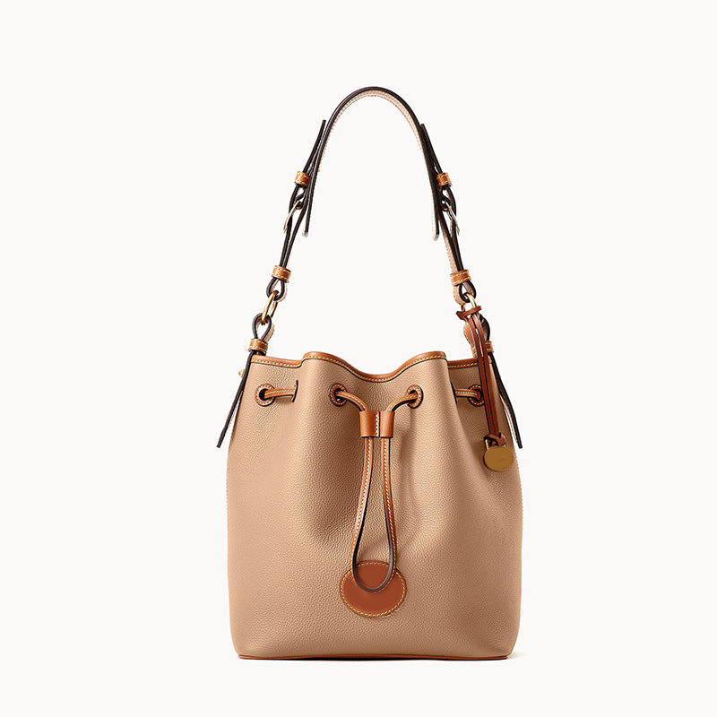 Sac seau grande capacité pour femme avec cordon de serrage en 6 couleurs